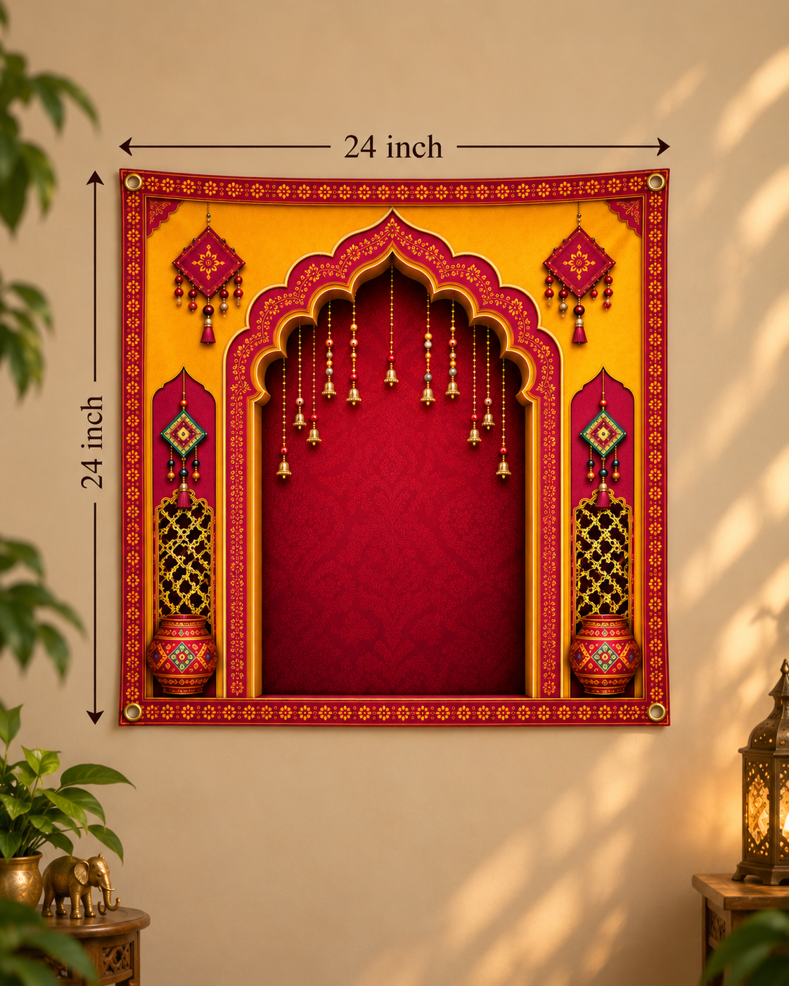 Red and Yellow Arch Tapestry