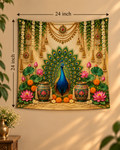 Peacock Full Bloom Tapestry