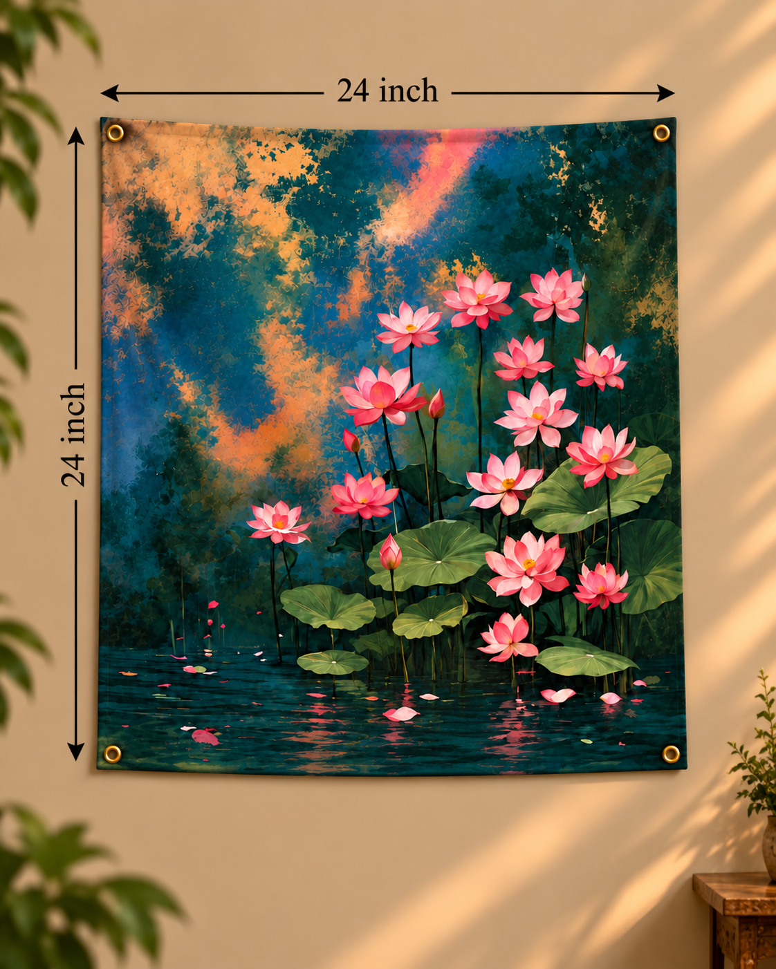 Lotus Leaves Tapestry