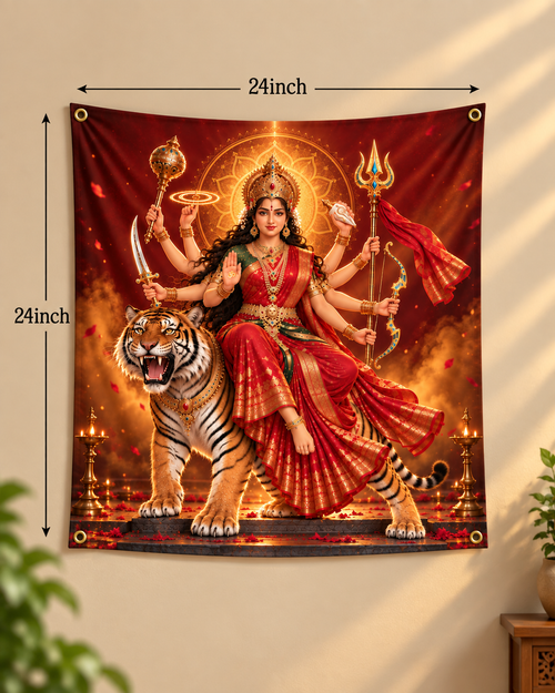 Devi in Swarg Tapestry