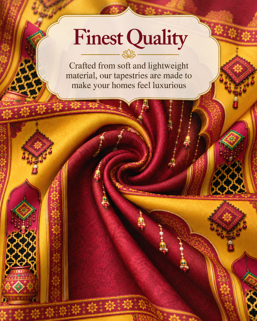 Devi in Swarg Tapestry