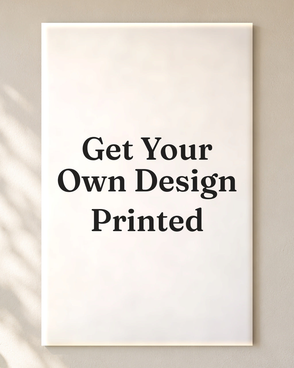 Custom design unframed poster, close-up