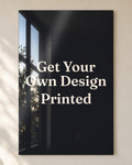 Custom design acrylic wall art, close-up