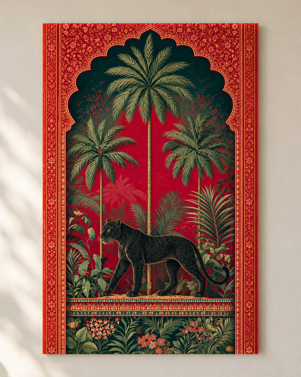 Royal Jungle Panther unframed poster, close-up