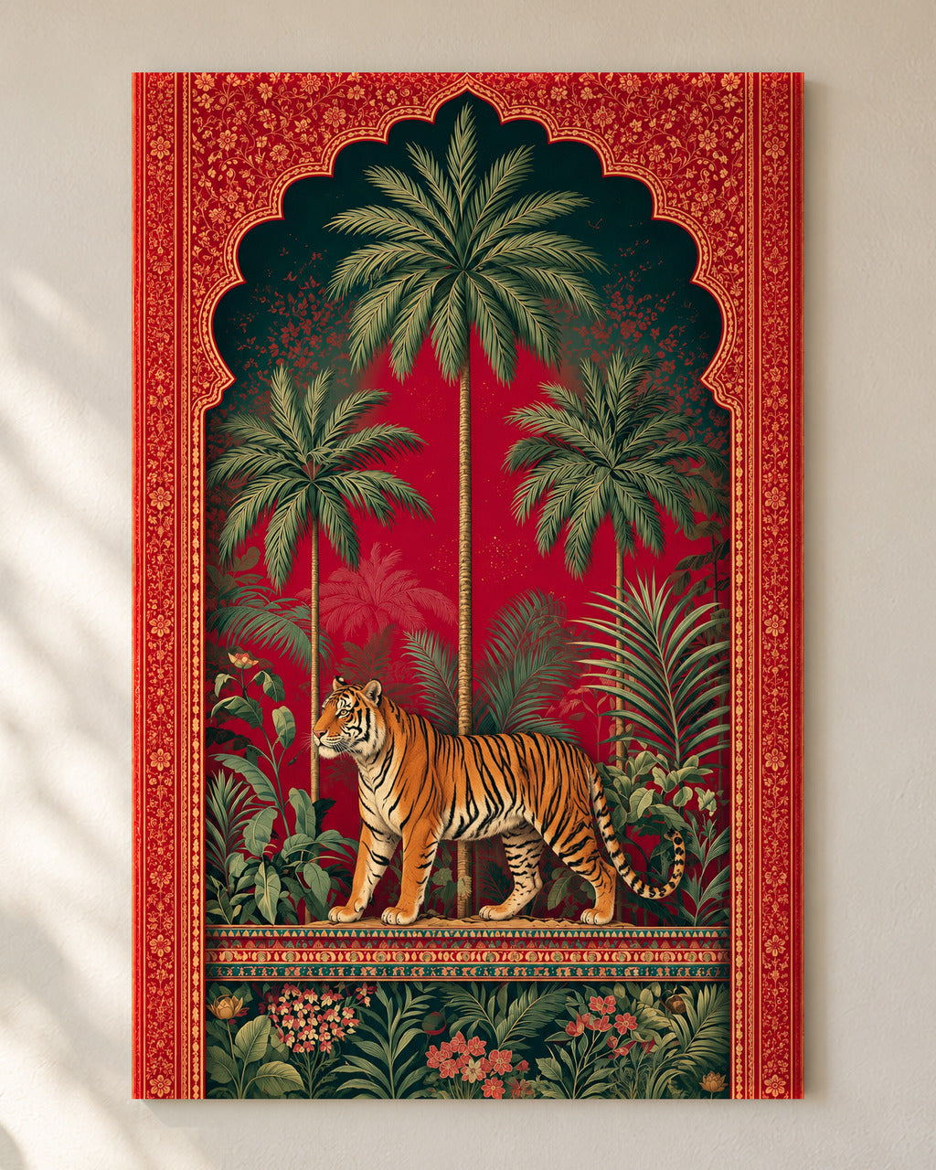Royal Jungle Tiger unframed poster, close-up